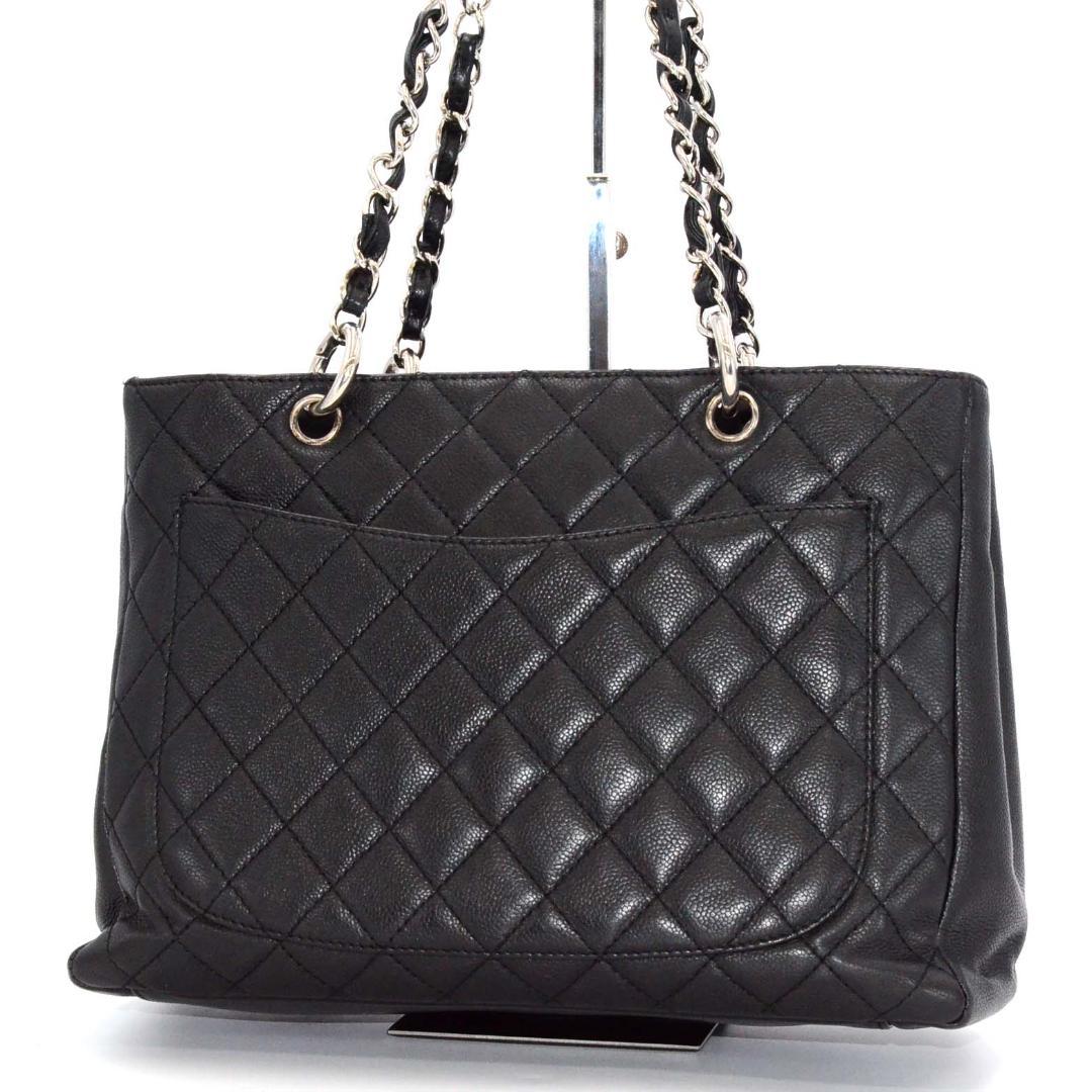 シャネル チェーントート ＧＳＴ キャビアスキン ブラック