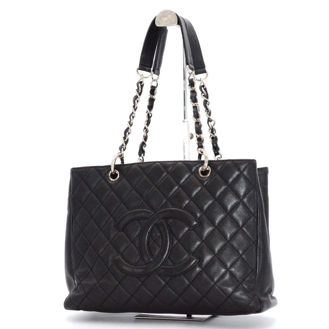 シャネル チェーントート ＧＳＴ キャビアスキン ブラック