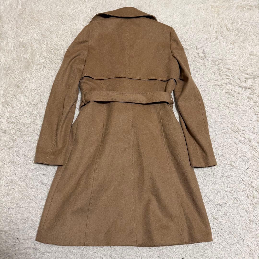 極美品カシミヤ100% セオリー　ベルテッドコート　ダブルトレンチコート