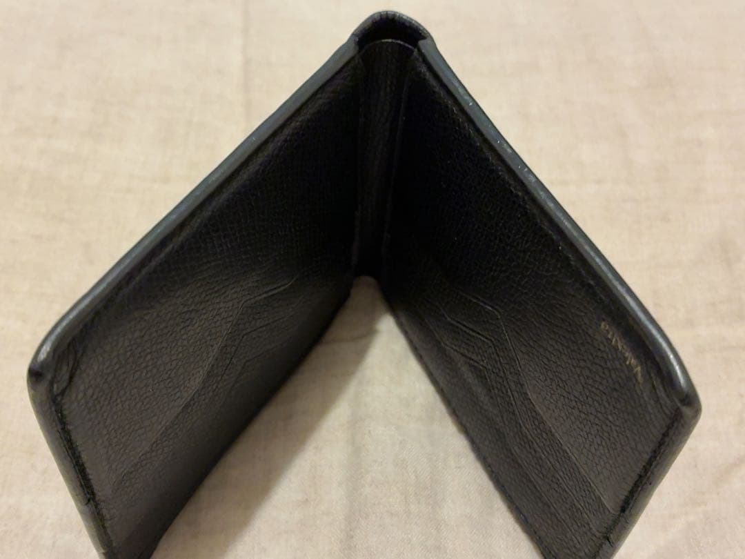Valextra ヴァレクストラ 二つ折財布　黒　美品
