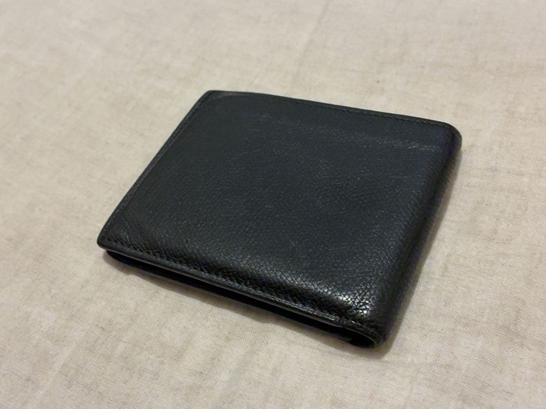 Valextra ヴァレクストラ 二つ折財布　黒　美品