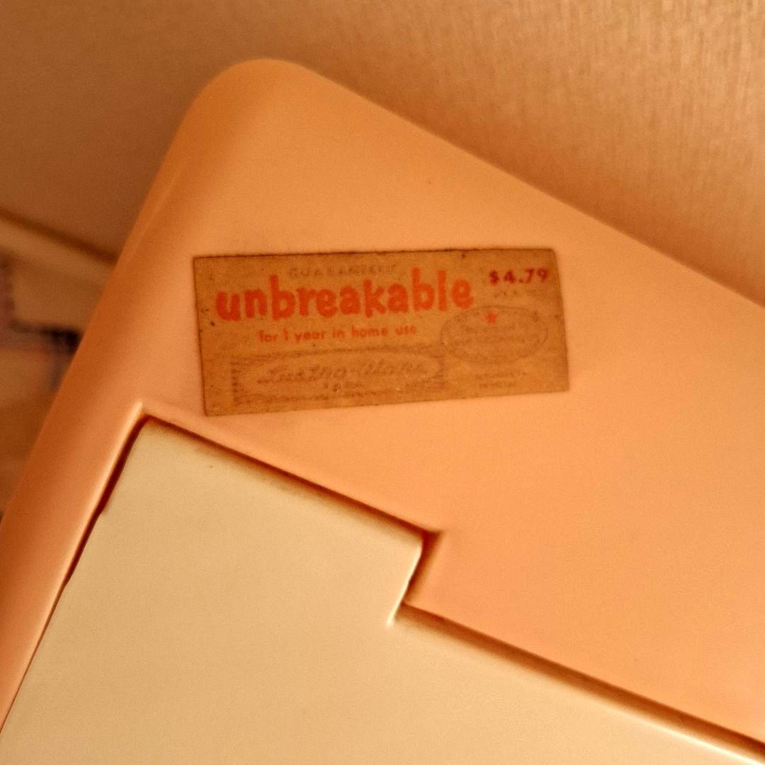 アンティーク　 BREADケース　ピンク