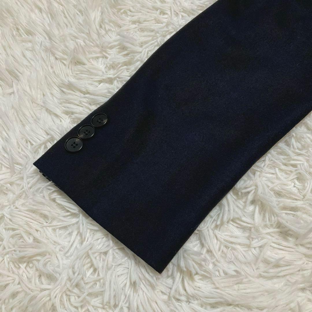 美品⭐︎コムサメン ライナー付ウールチェスターコート チェルッティ 紺 L