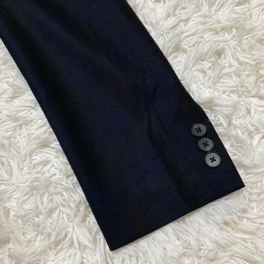 美品⭐︎コムサメン ライナー付ウールチェスターコート チェルッティ 紺 L