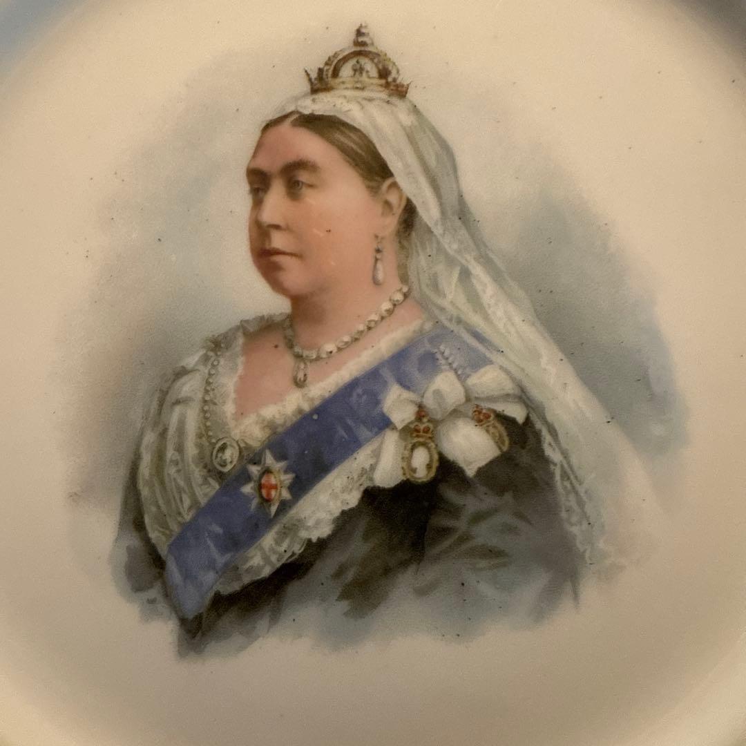 1897年 ヴィクトリア女王即位60周年ダイヤモンドジュビリー記念 飾り皿