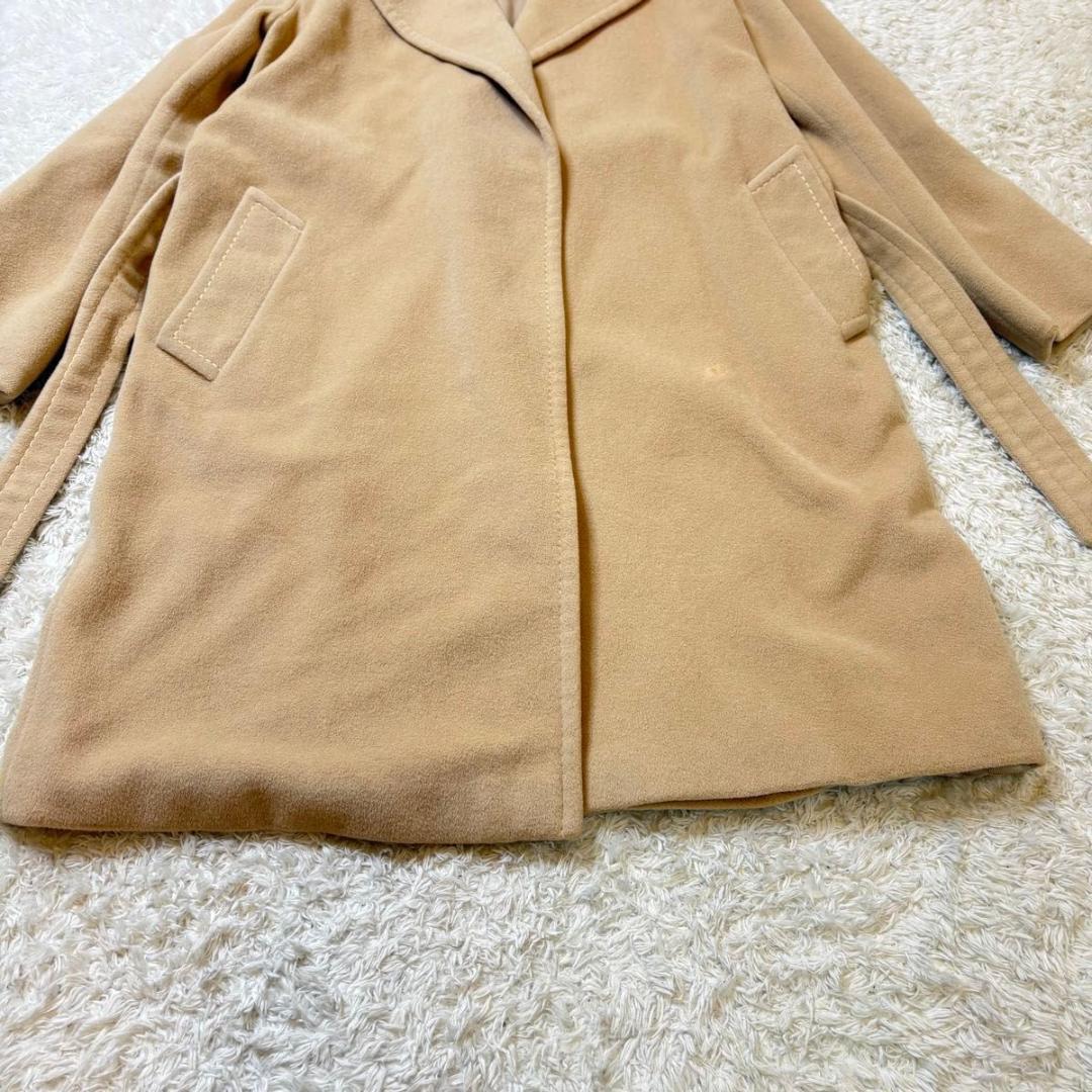 MaxMara 銀タグ アンゴラ混 キャメル ベルト ガウンコート ロングコート