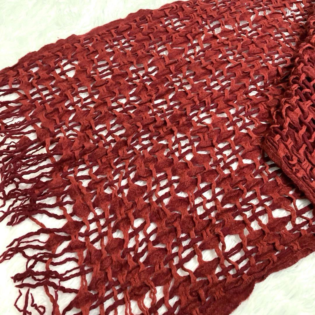 Y's　yohji yamamoto　ヨウジヤマモト　ストール　マフラー　赤