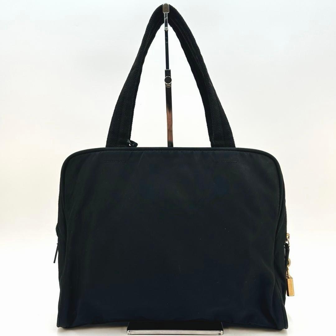 PRADA プラダ 三角ロゴプレート ハンドバッグ トートバッグ ゴールド金具