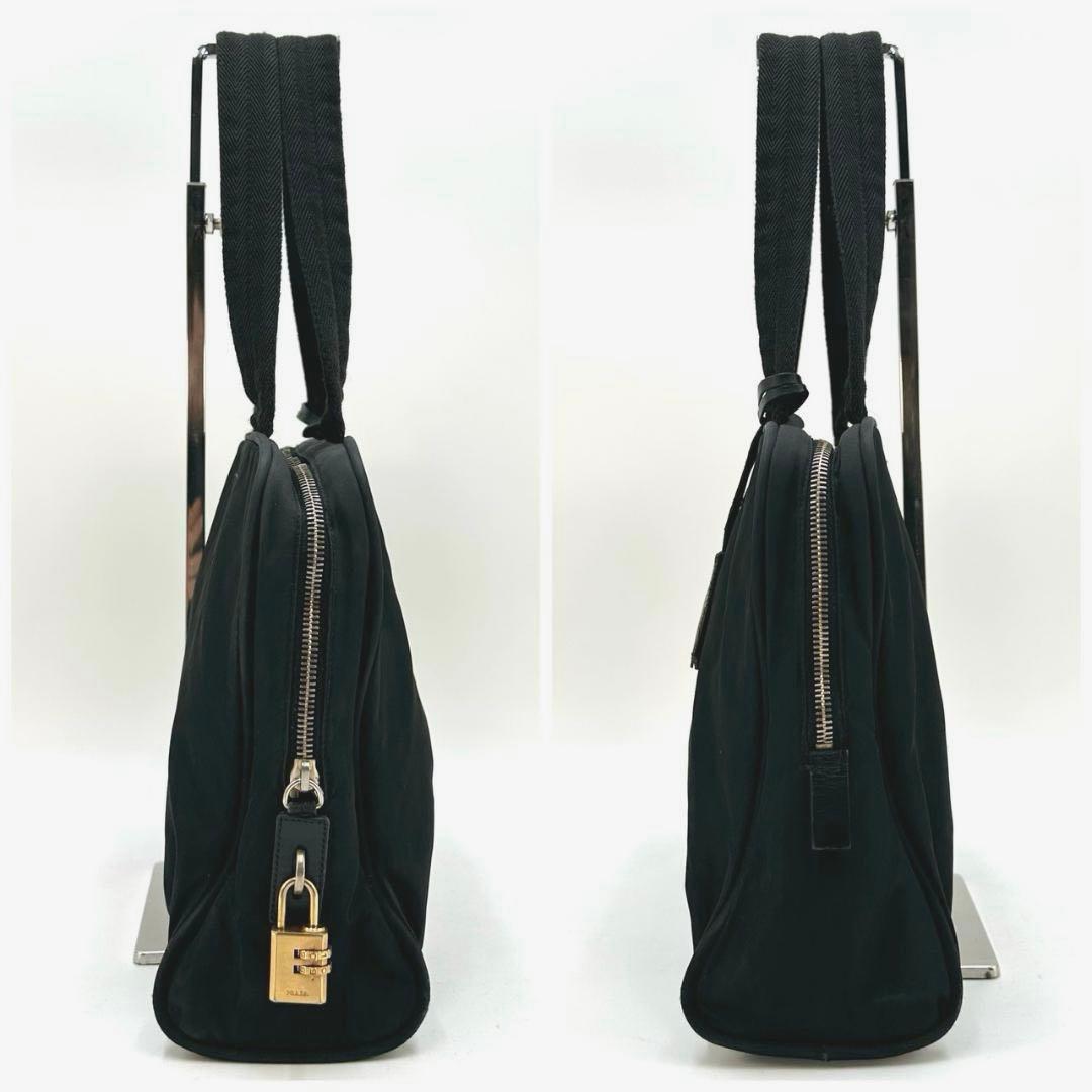 PRADA プラダ 三角ロゴプレート ハンドバッグ トートバッグ ゴールド金具