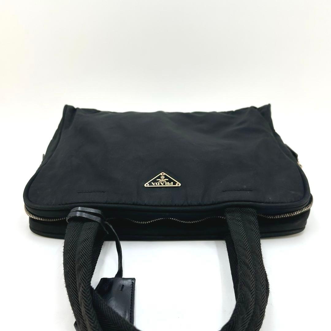PRADA プラダ 三角ロゴプレート ハンドバッグ トートバッグ ゴールド金具