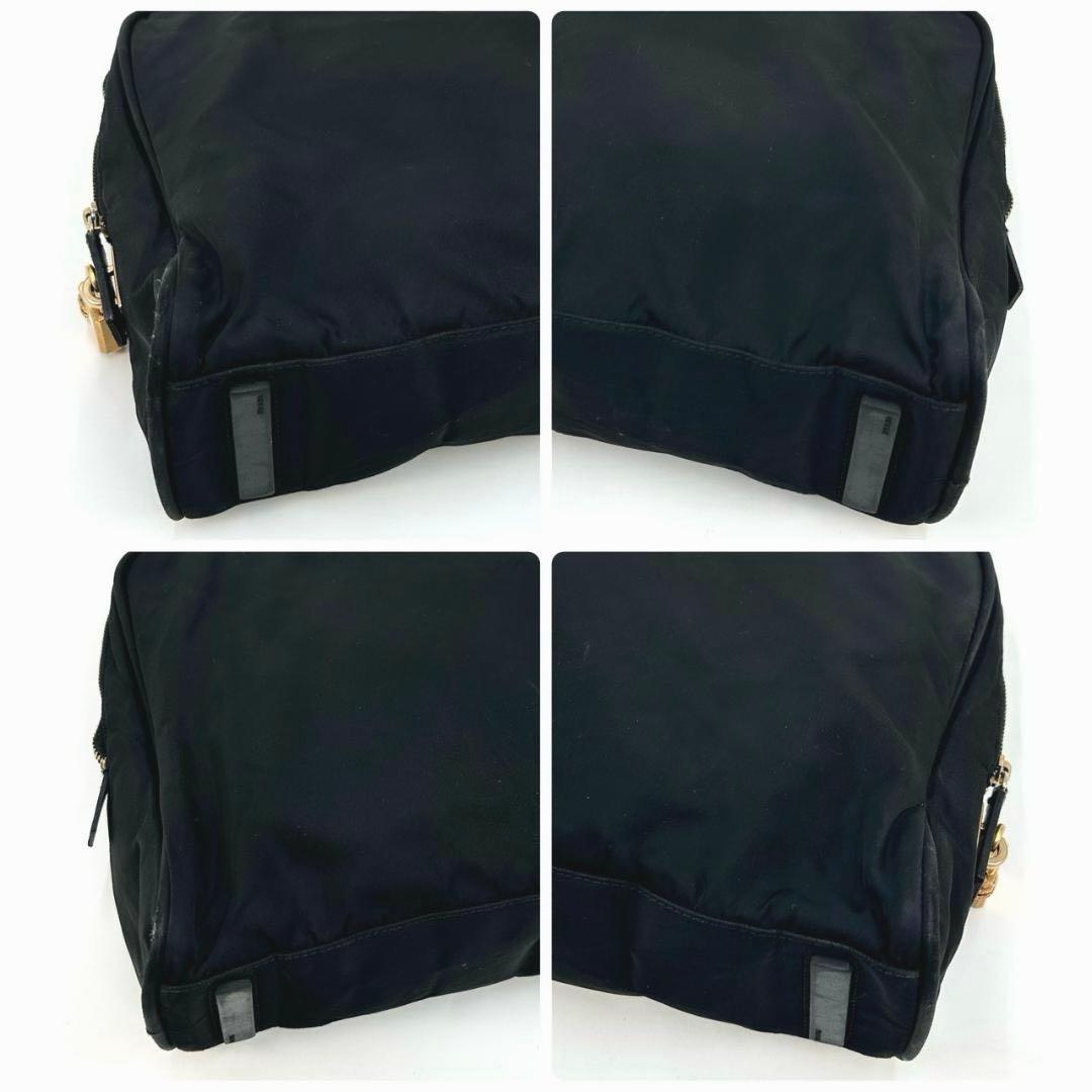 PRADA プラダ 三角ロゴプレート ハンドバッグ トートバッグ ゴールド金具