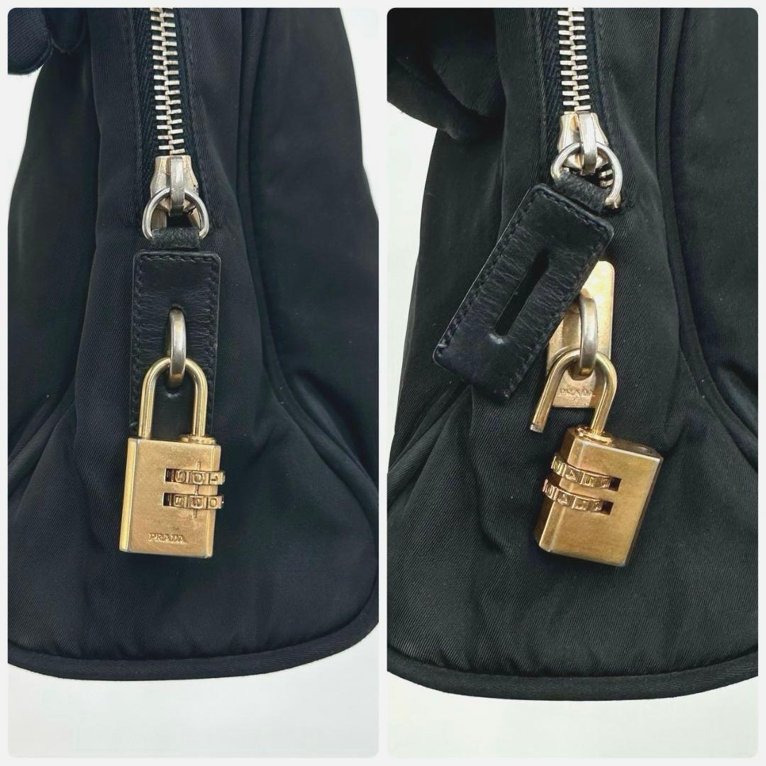 PRADA プラダ 三角ロゴプレート ハンドバッグ トートバッグ ゴールド金具