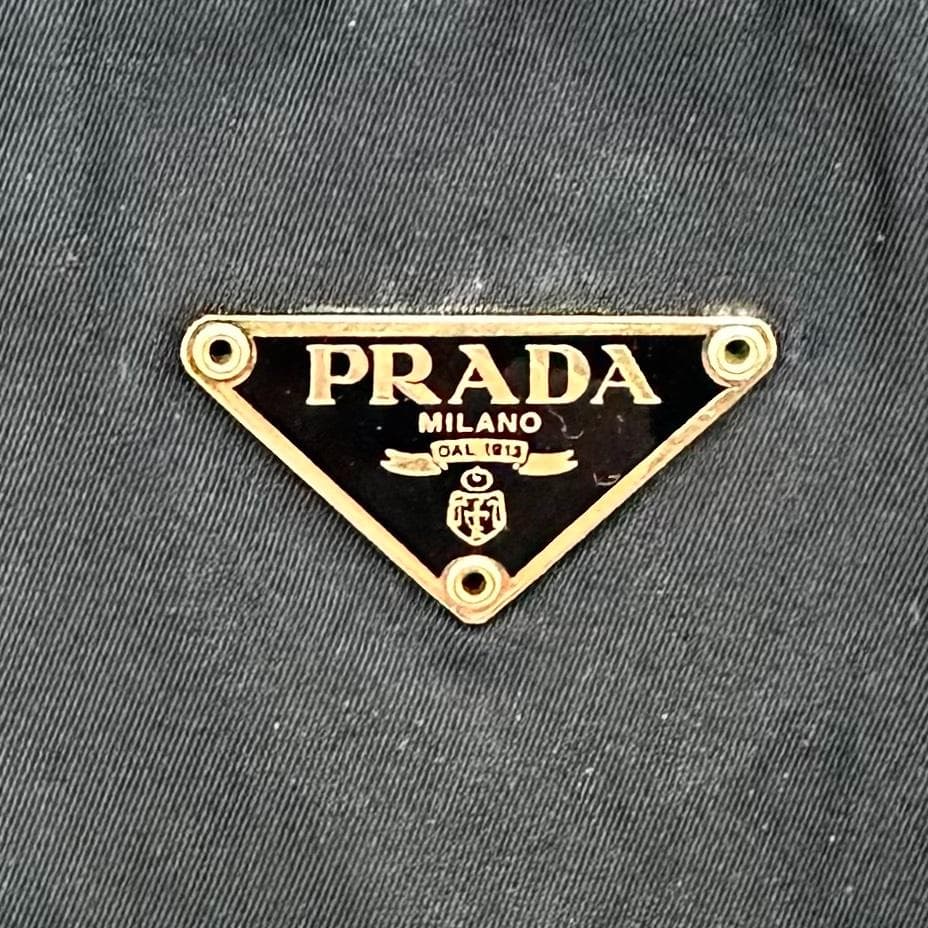 PRADA プラダ 三角ロゴプレート ハンドバッグ トートバッグ ゴールド金具