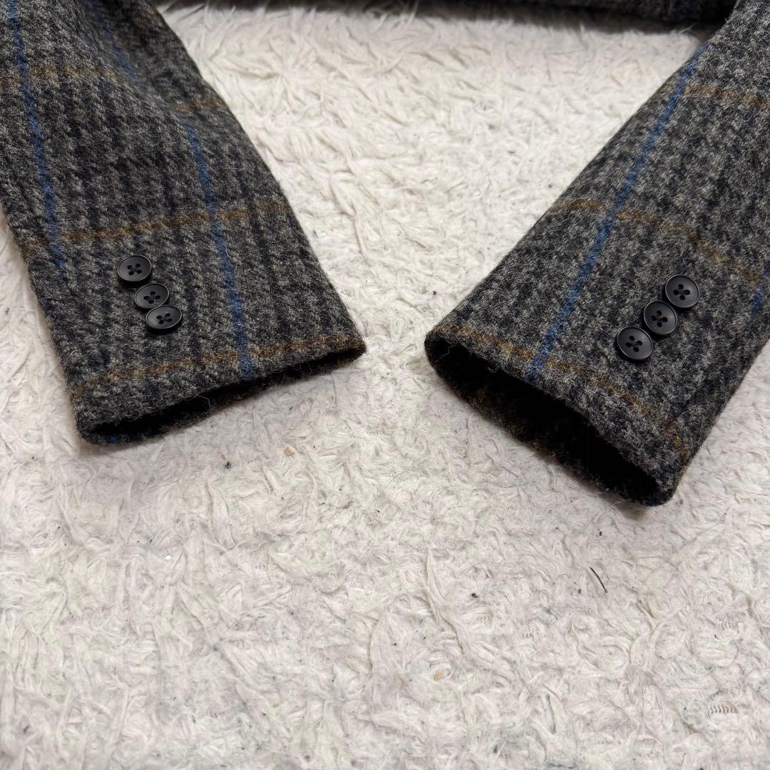 極美品　ハリスツイード　フリークスストア　テーラードジャケット　千鳥格子　肉厚