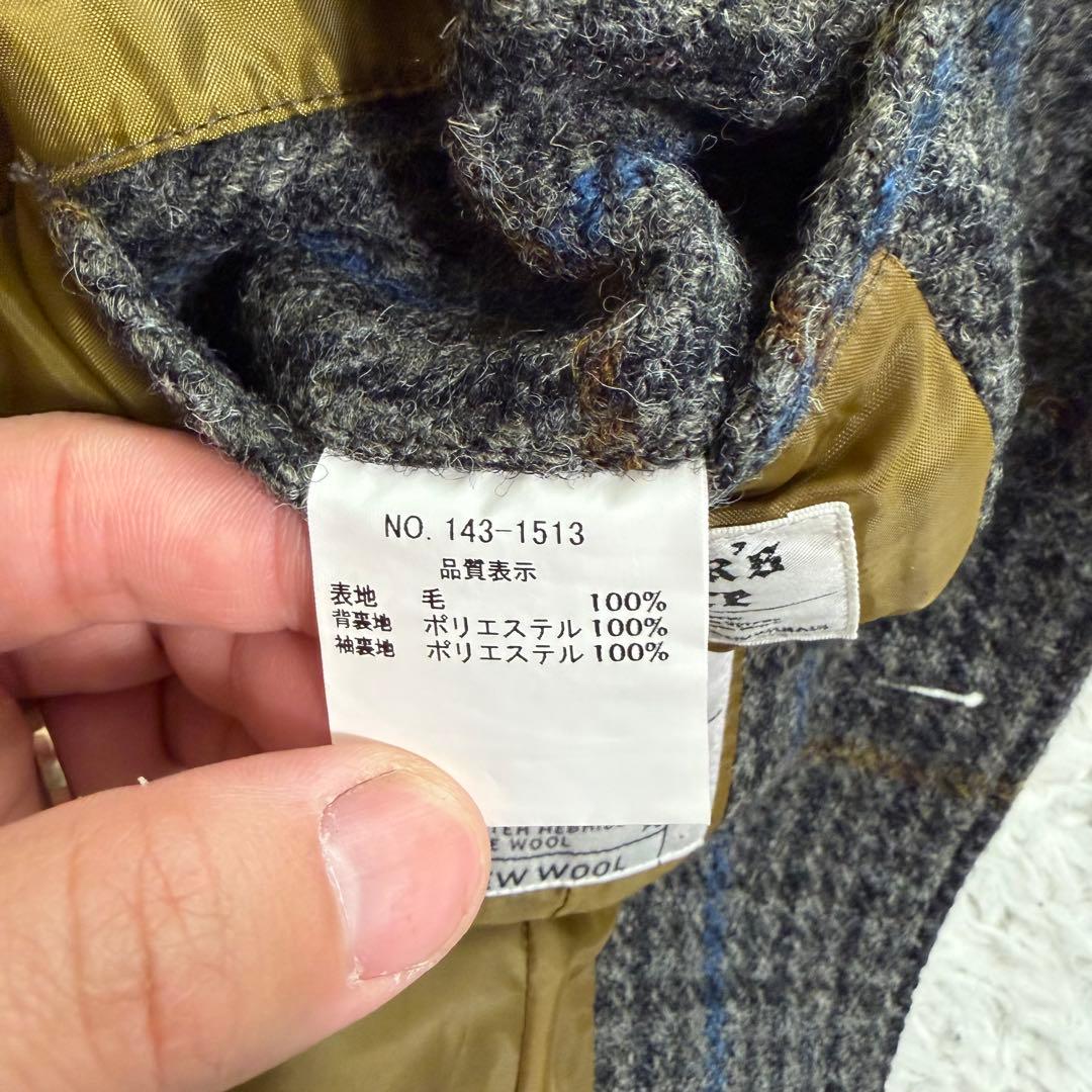 極美品　ハリスツイード　フリークスストア　テーラードジャケット　千鳥格子　肉厚