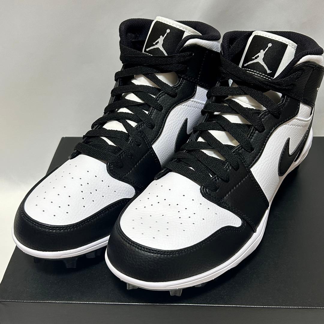 Jordan 1 Mid TD Panda　アメフト スパイク 28.0cm　Ｔ