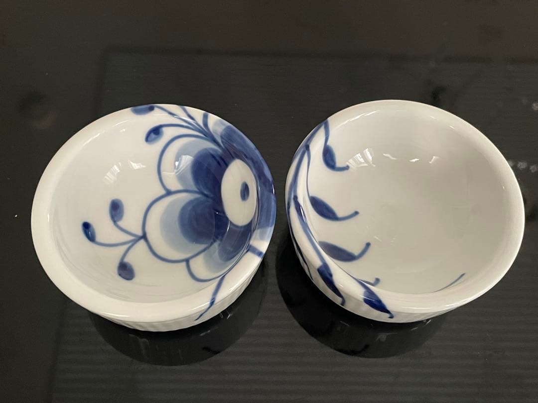 【新品】ロイヤルコペンハーゲン ブルーフルーテッド メガ スモール ボウル ペア