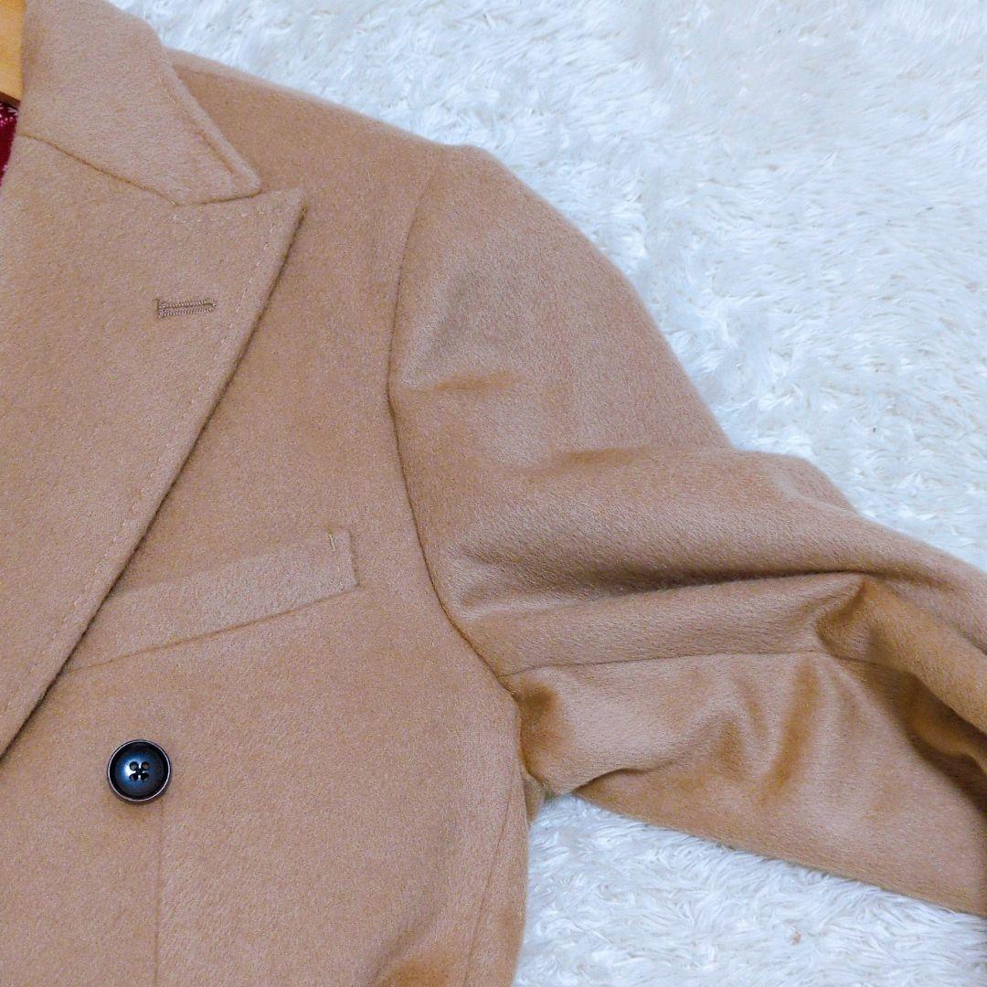 NOISE MAKER　バンダナ柄裏地カシミヤ混ダブルブレストチェスターコート