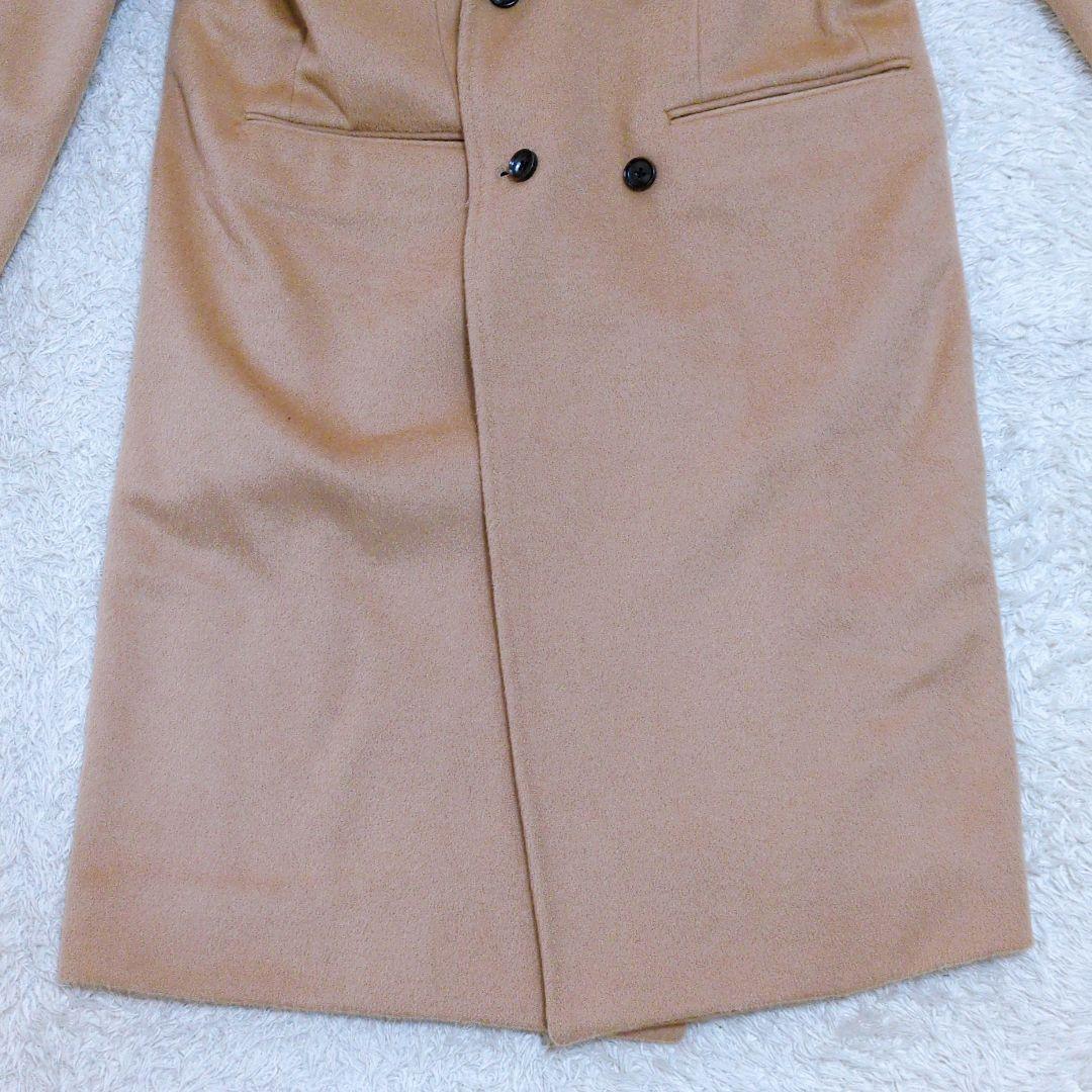 NOISE MAKER　バンダナ柄裏地カシミヤ混ダブルブレストチェスターコート