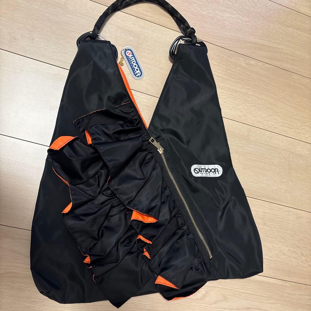 OUTDOOR RISLEY トートバッグ ブラック/オレンジ
