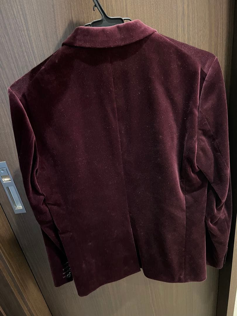 バーガンディ ベルベットジャケット　パンツ　セットアップ サイズ0 knott