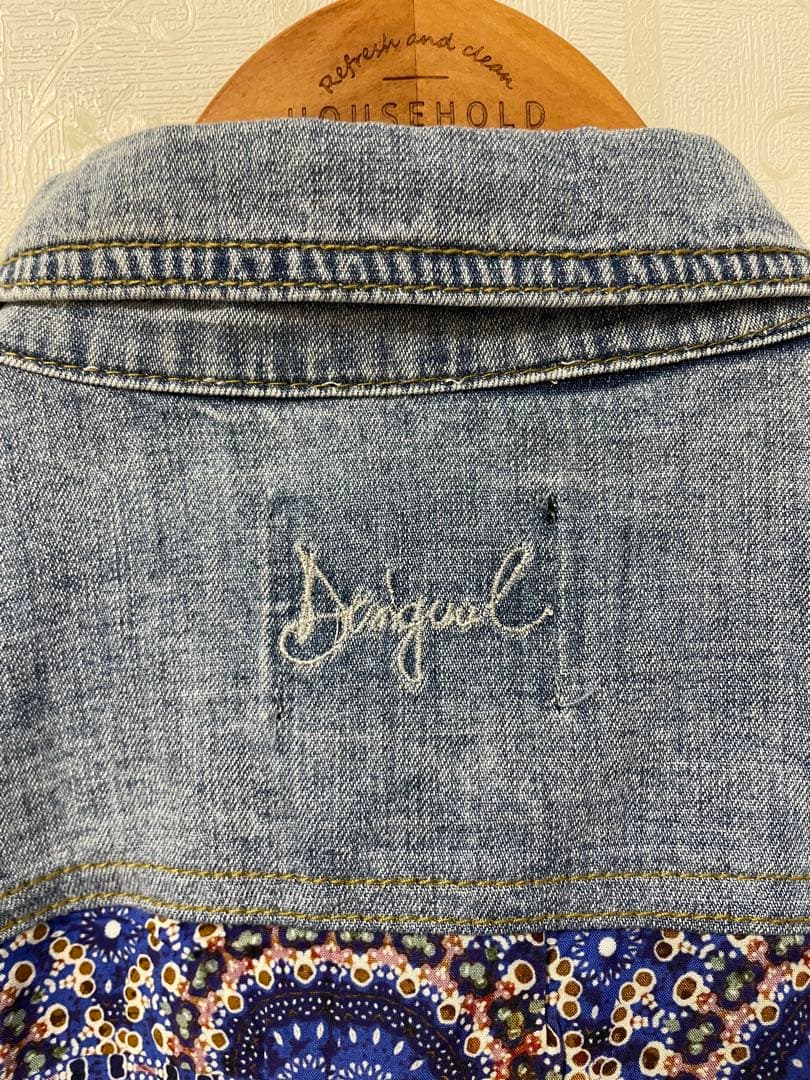 【新品】Desigual パッチワークデニムジャケット 40