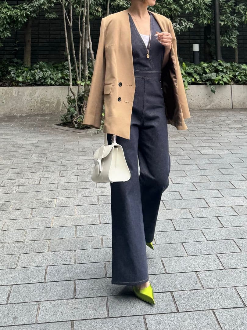 新品タグ付き cygne シーニュ デニムサロペットSand サイズ0