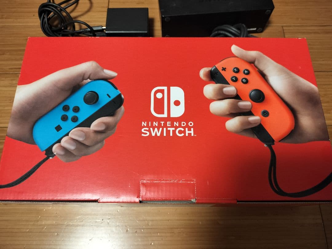 Nintendo Switch 本体 赤/青 一式 ジャンク品 画面破損