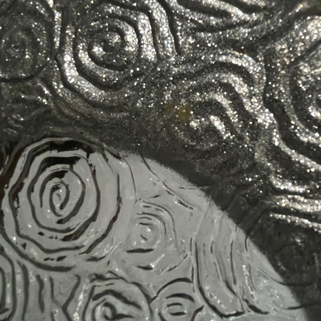 食器 お皿 ガラスプレート 5枚セット IVV ロゼット シルバー