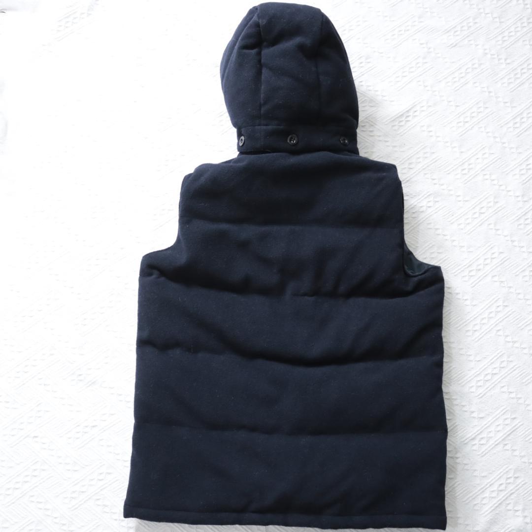 近年！美品！DANTON ウールダウンベスト　BEAMS別注　36　フーディー