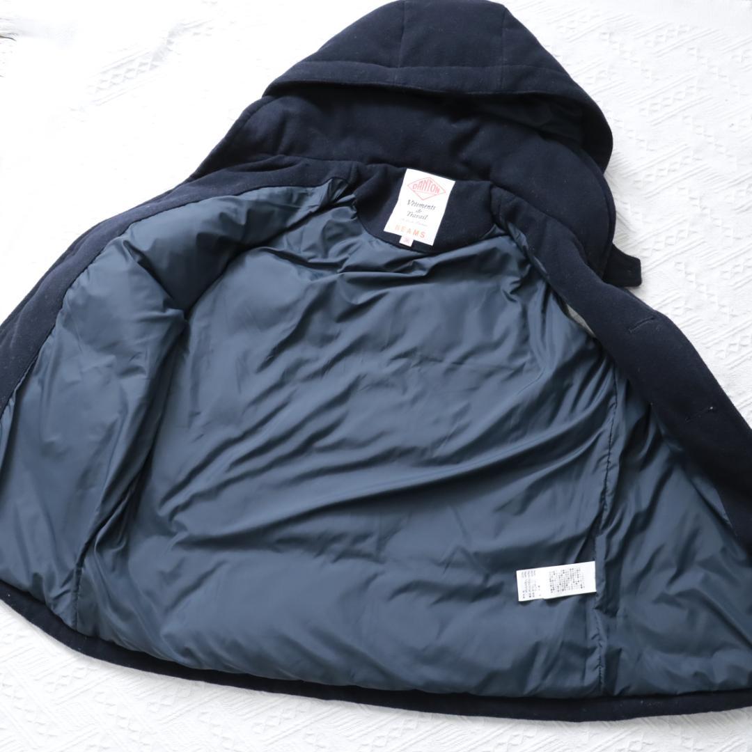 近年！美品！DANTON ウールダウンベスト　BEAMS別注　36　フーディー