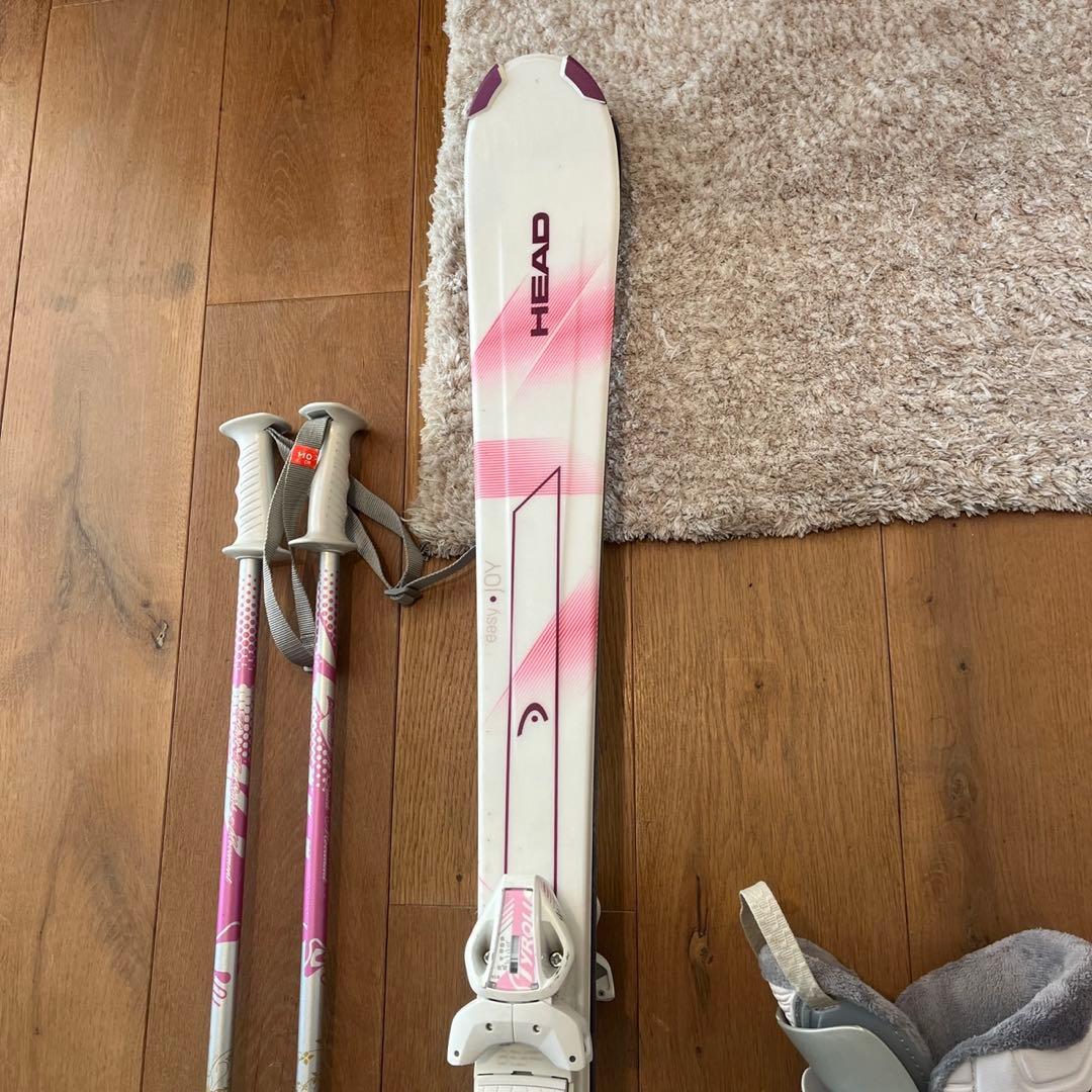 HEADスキー板⭐︎ブーツ24cm⭐︎ストック付⭐︎女性用スキーフルセット