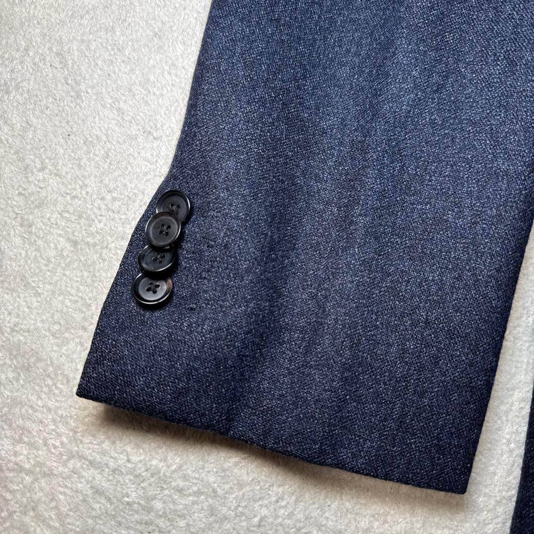 62 美品　シップス　SHIPS ロロピアーナ　スーツ　48 L ネイビー