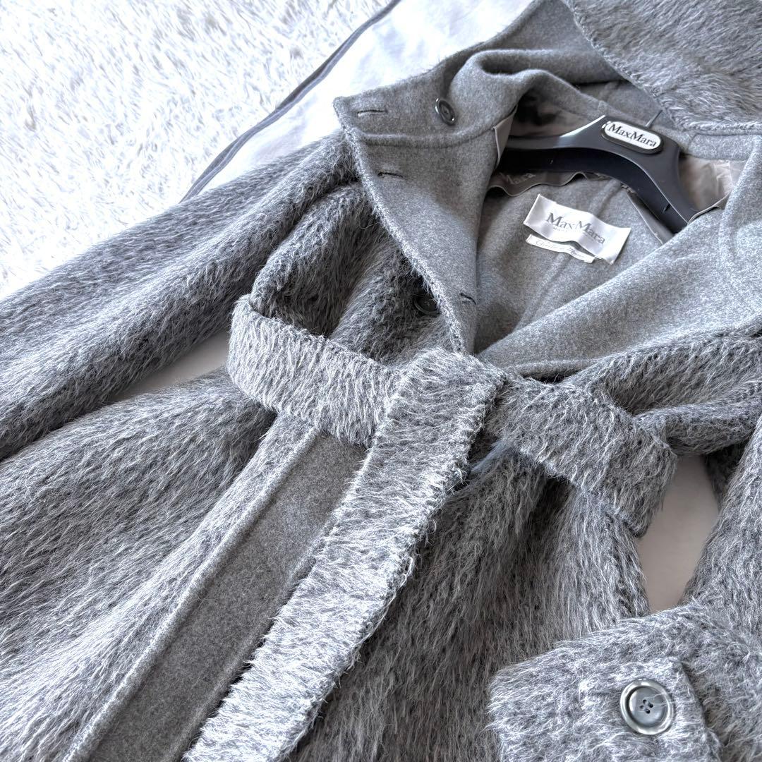 極綺麗‼️希少 最高級 白タグ マックスマーラ アルパカ クチートアマーノコート