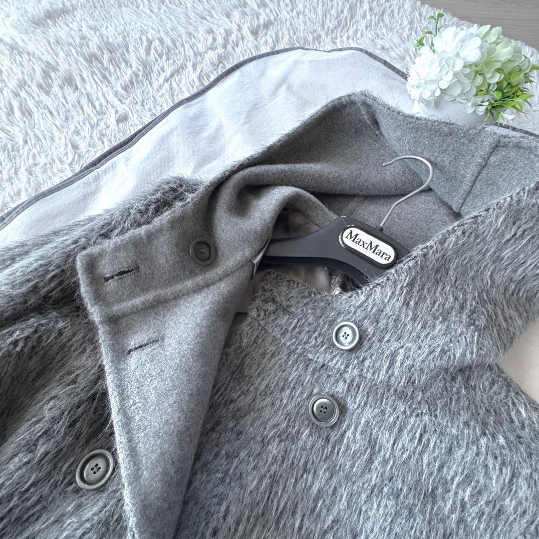 極綺麗‼️希少 最高級 白タグ マックスマーラ アルパカ クチートアマーノコート