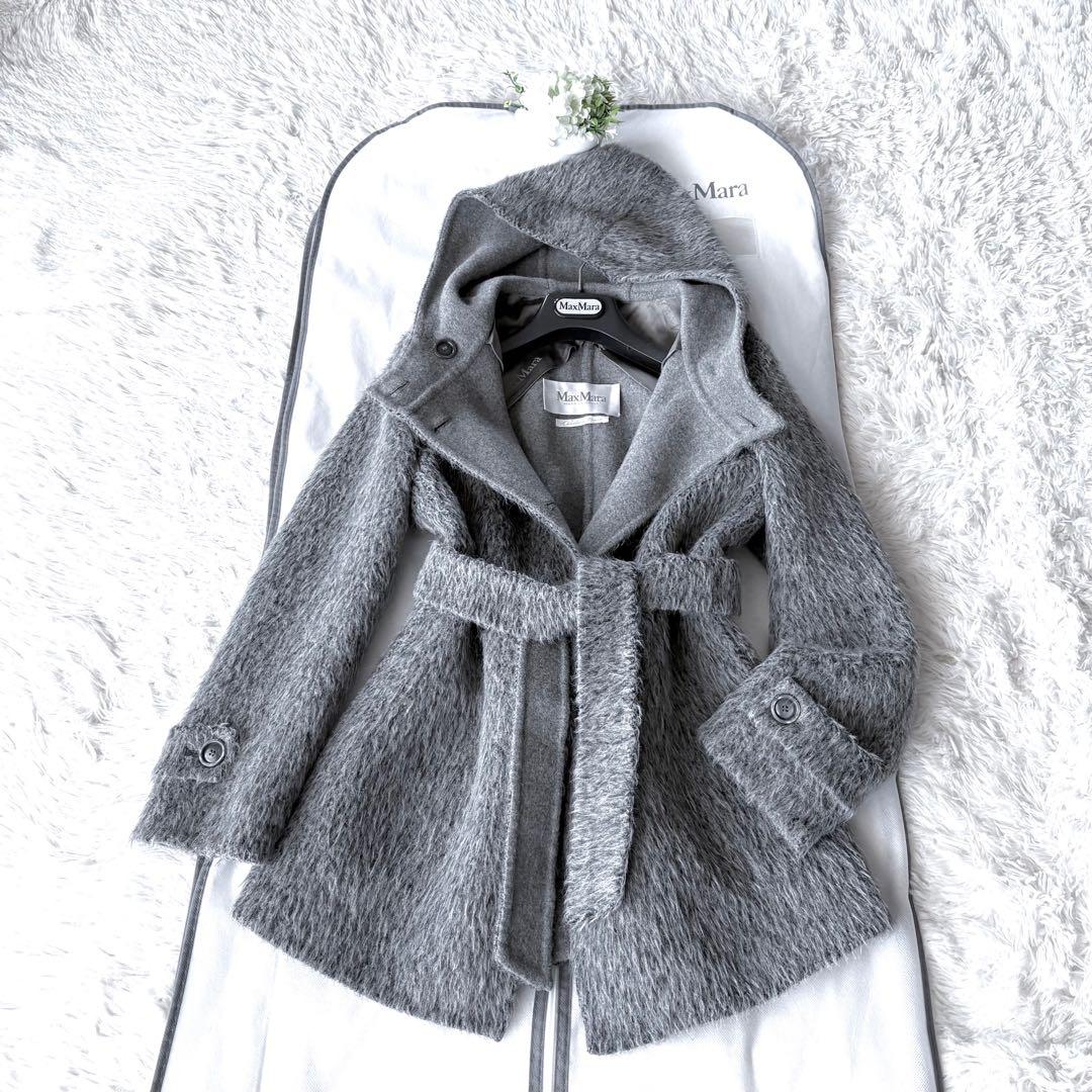 極綺麗‼️希少 最高級 白タグ マックスマーラ アルパカ クチートアマーノコート