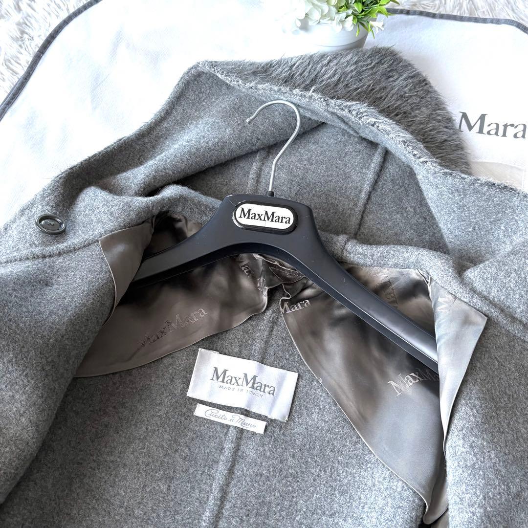 極綺麗‼️希少 最高級 白タグ マックスマーラ アルパカ クチートアマーノコート