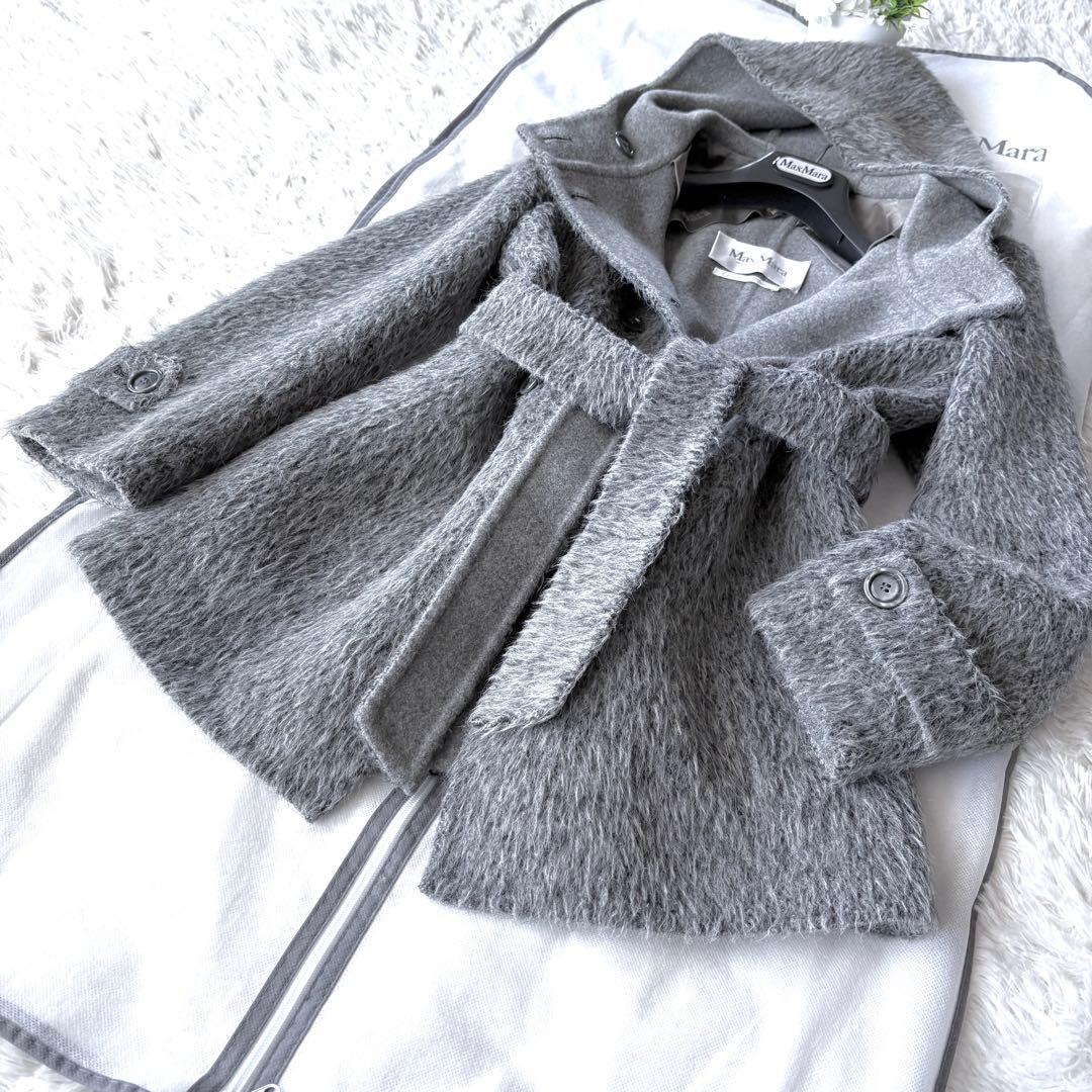 極綺麗‼️希少 最高級 白タグ マックスマーラ アルパカ クチートアマーノコート