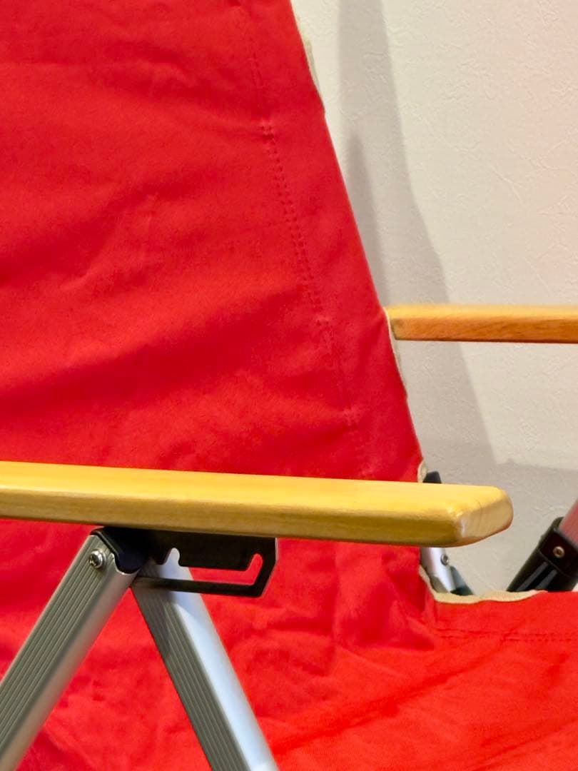【廃盤品Colemanレイチェア】 リクライニングチェア_レッド_2脚セット