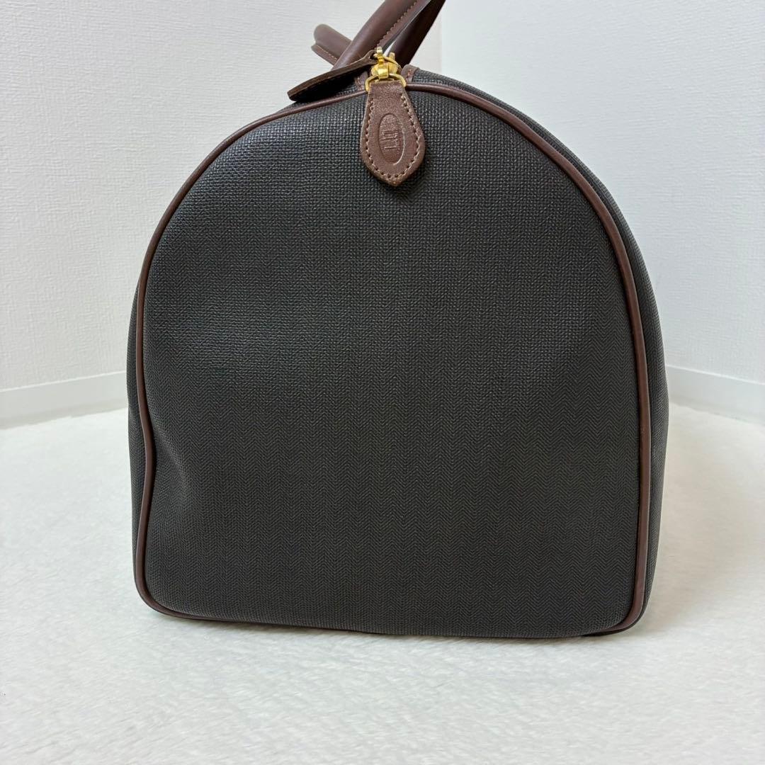 ダンヒル　ボストンバック　レザー　ゴールド金具　レザー