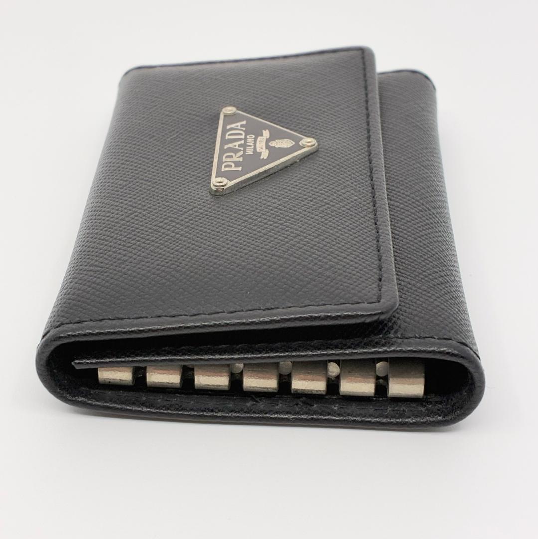 PRADA プラダ 6連キーケース レザー 黒 ブラック A1331A1