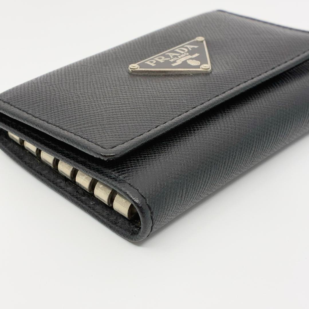PRADA プラダ 6連キーケース レザー 黒 ブラック A1331A1