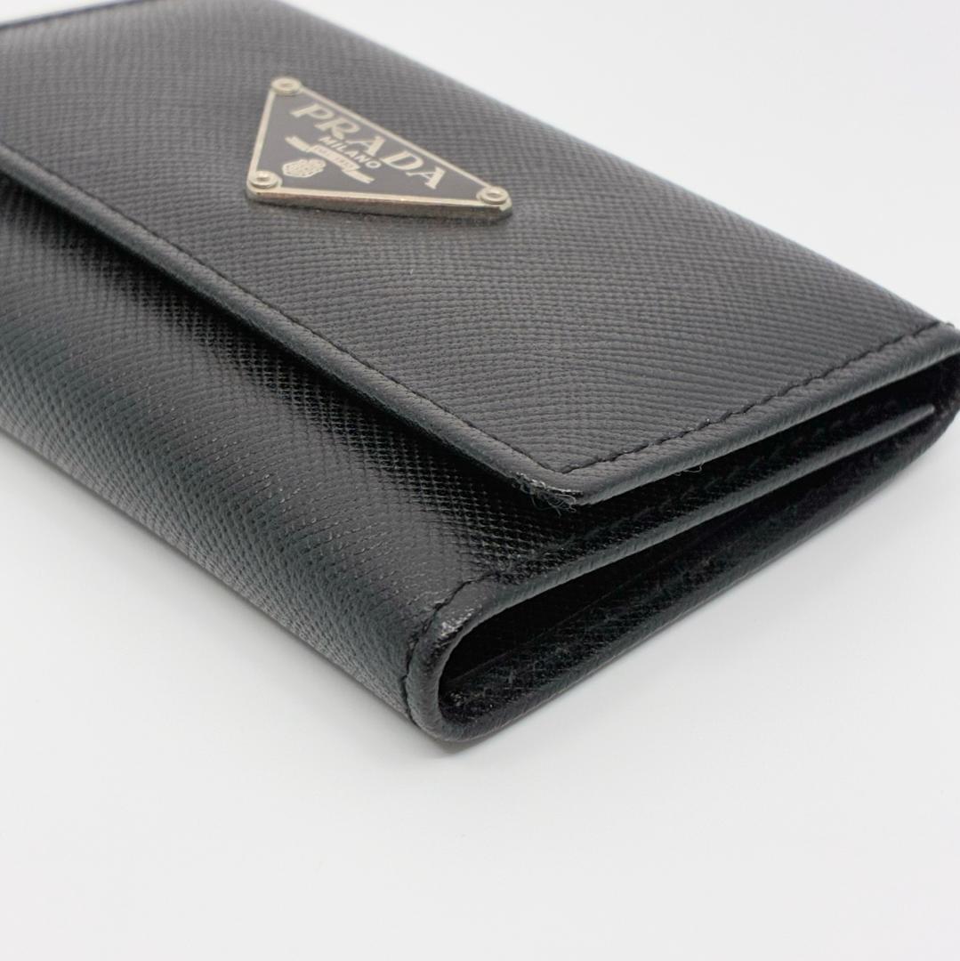 PRADA プラダ 6連キーケース レザー 黒 ブラック A1331A1