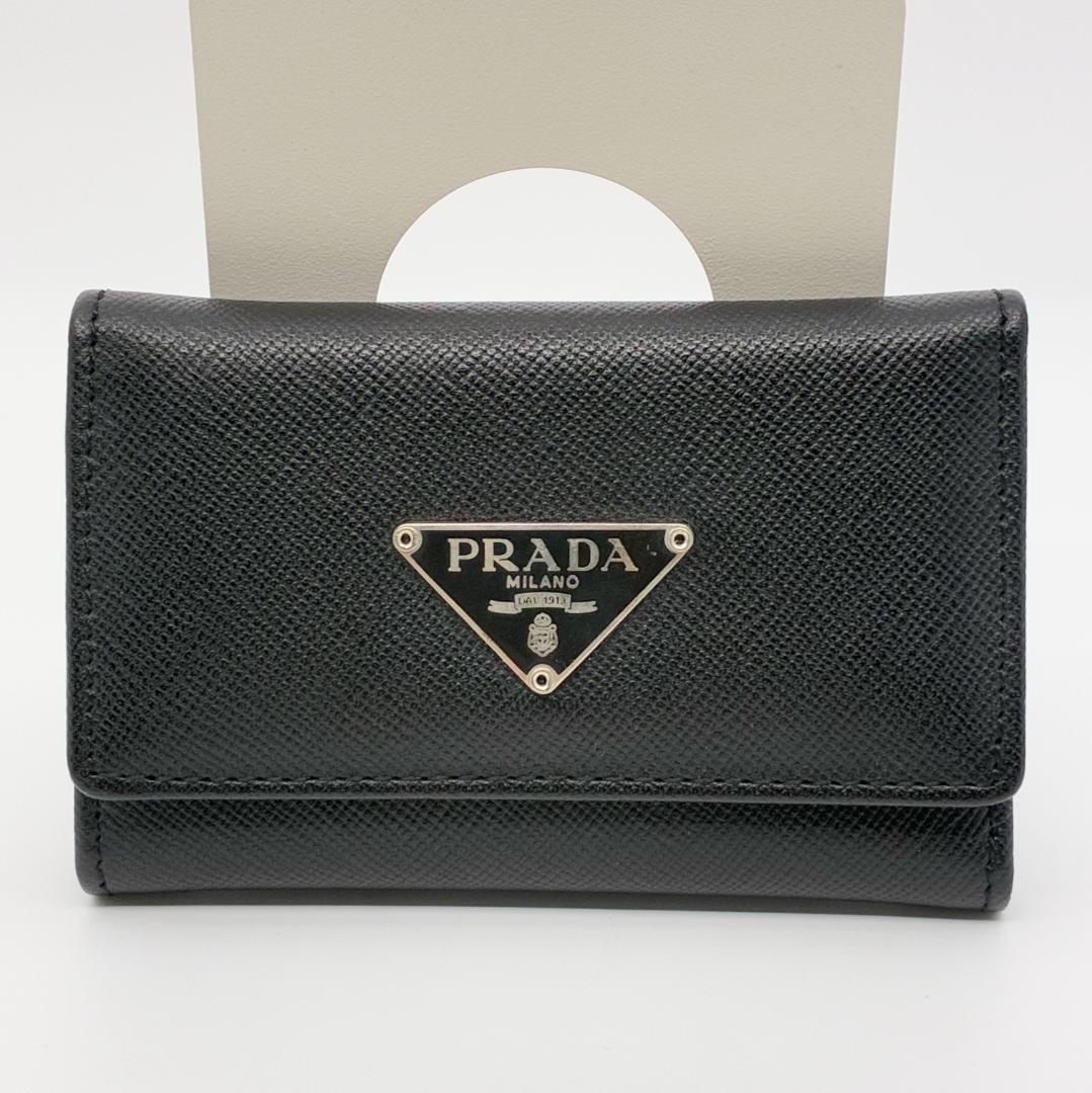 PRADA プラダ 6連キーケース レザー 黒 ブラック A1331A1
