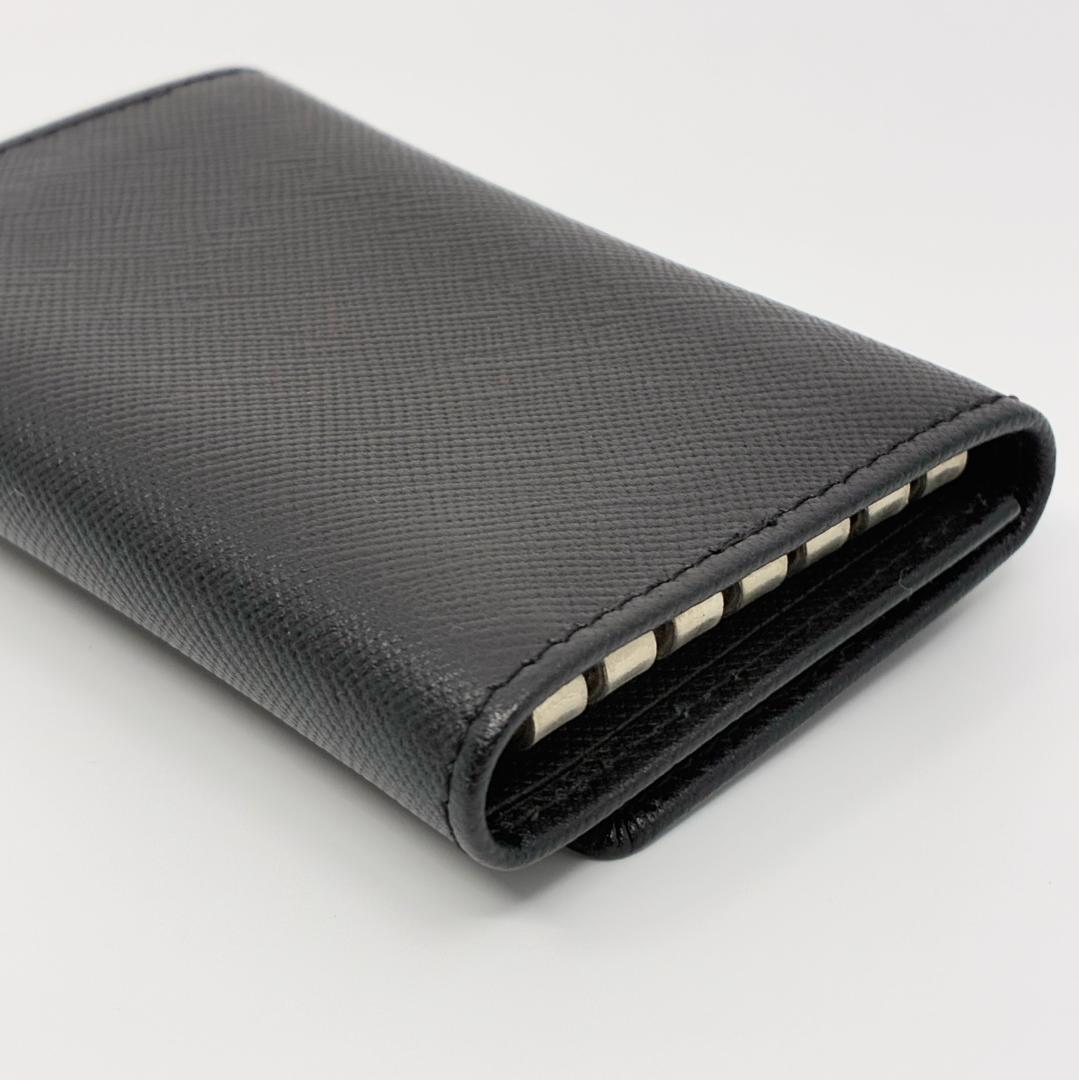 PRADA プラダ 6連キーケース レザー 黒 ブラック A1331A1