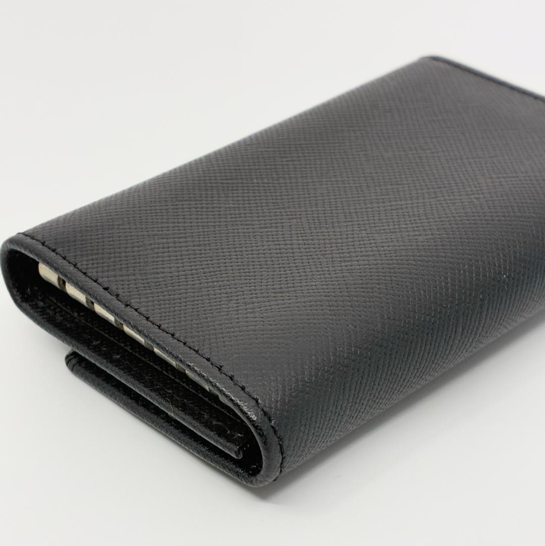 PRADA プラダ 6連キーケース レザー 黒 ブラック A1331A1