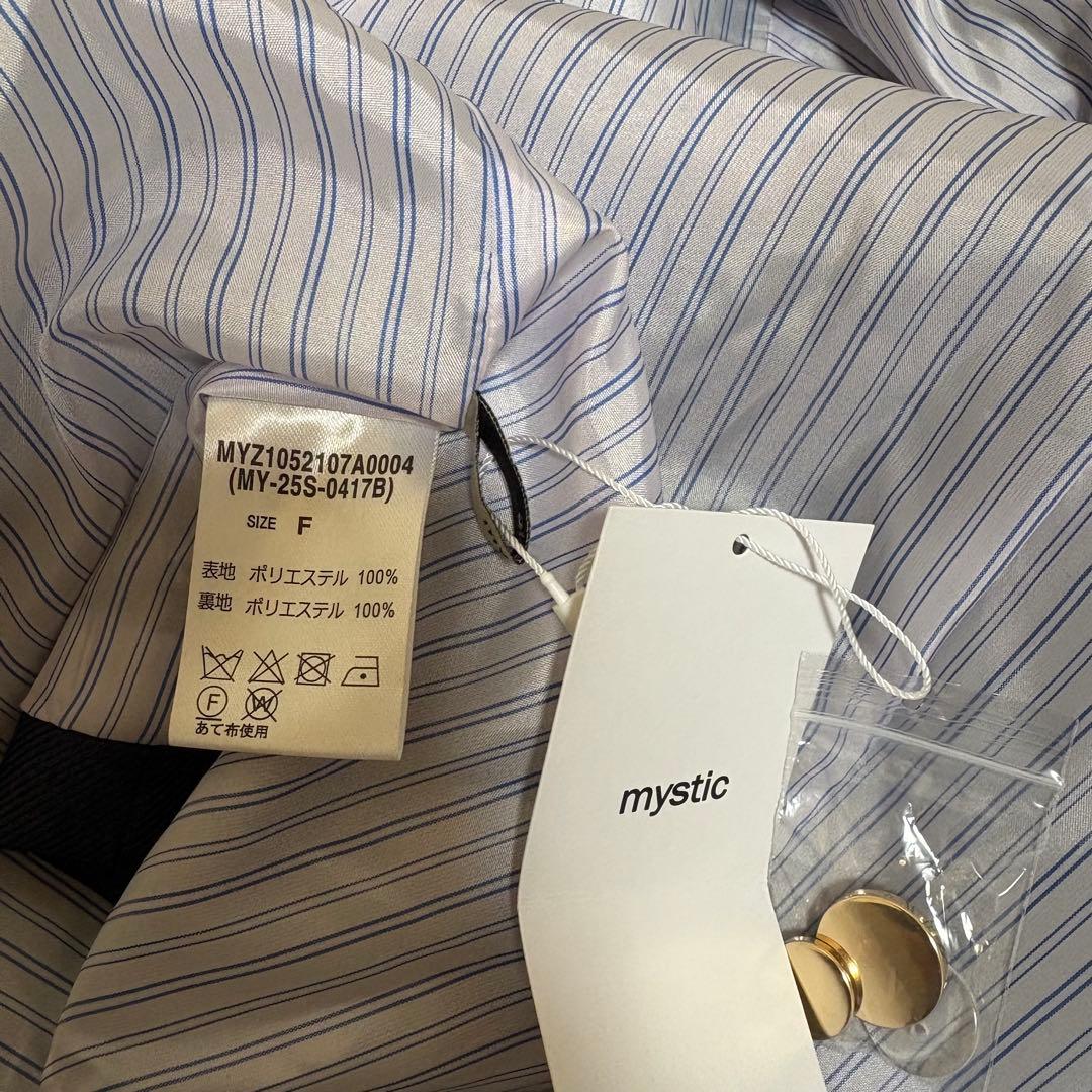 新品 ミスティック 金ボタンテーラードジャケット ネイビー