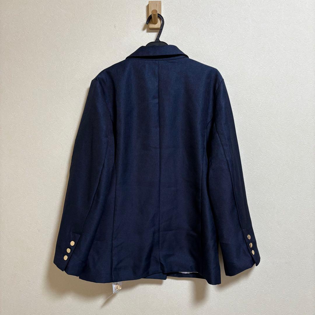新品 ミスティック 金ボタンテーラードジャケット ネイビー