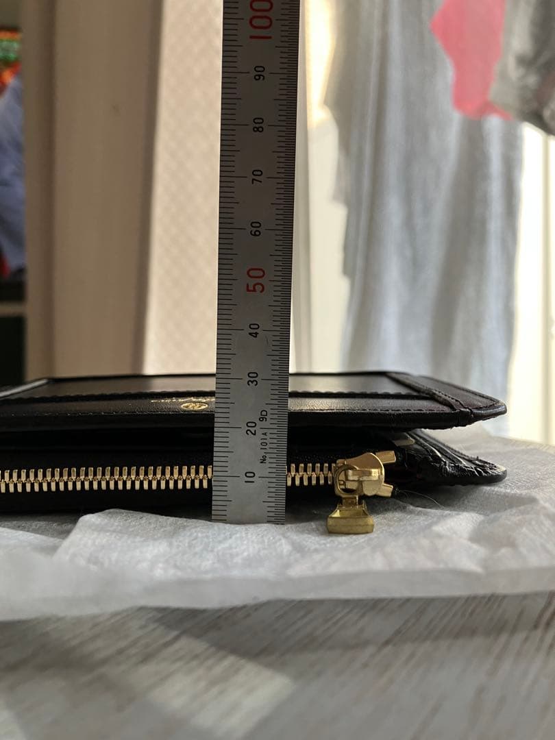 Masterpiece 新品、未使用　日本製 ブラックレザー二つ折り財布