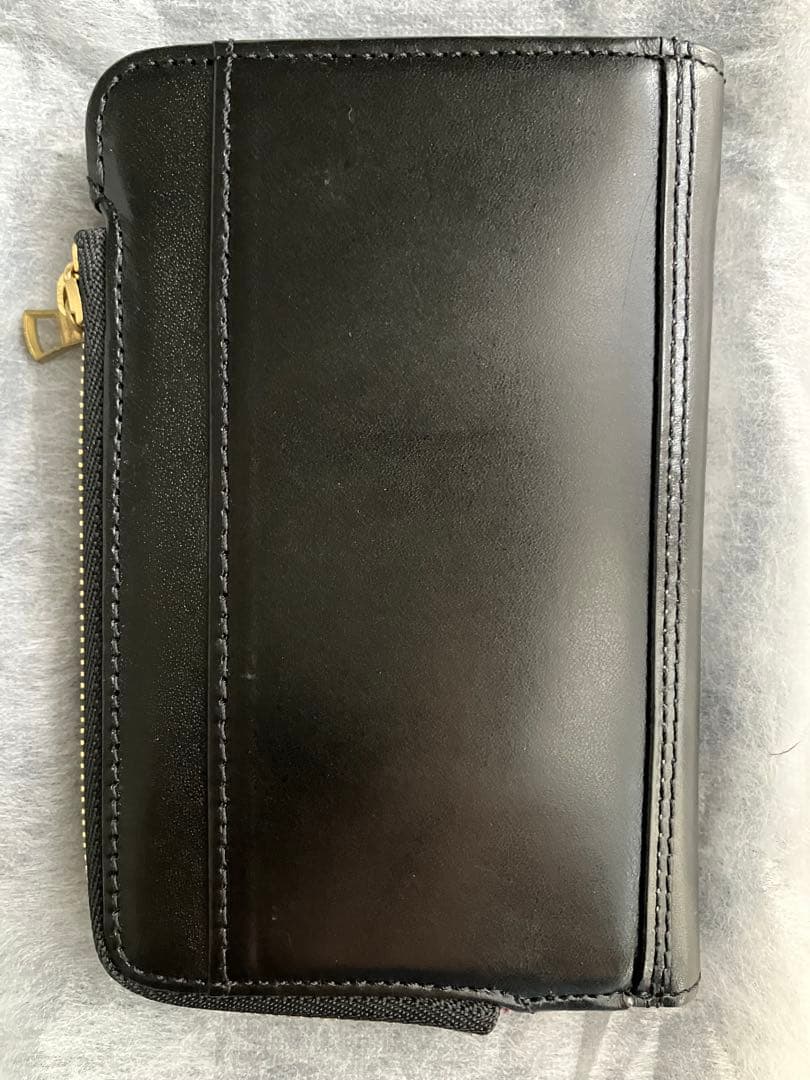 Masterpiece 新品、未使用　日本製 ブラックレザー二つ折り財布